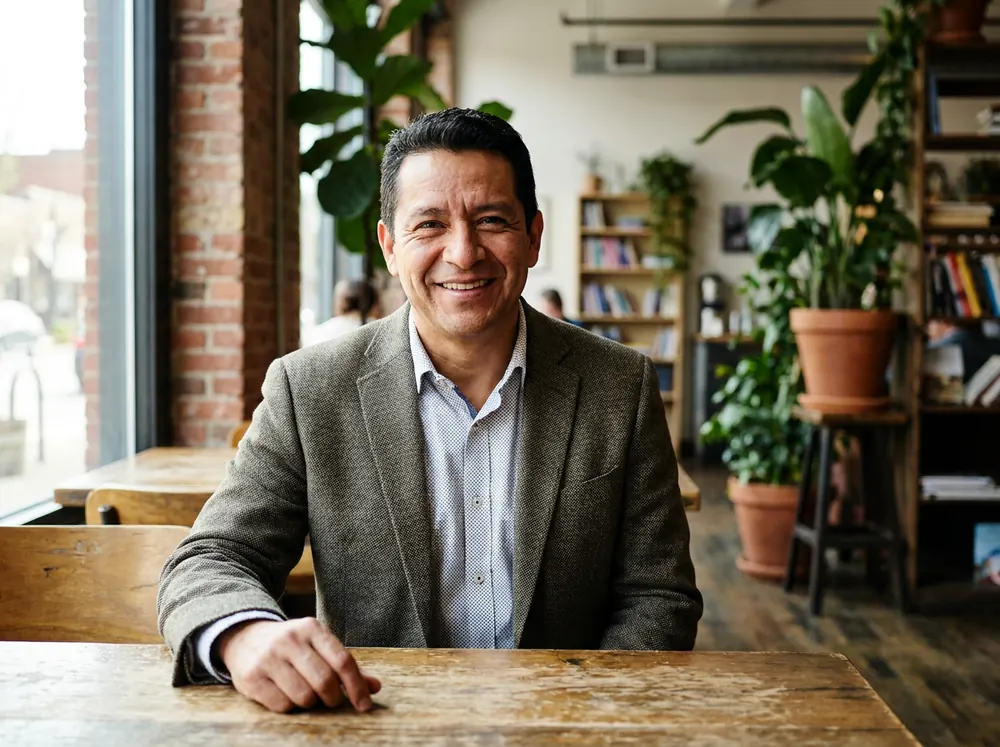 Emprendedor PYME en su negocio
